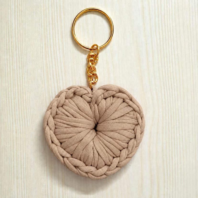 Crochet Heart Keychain - Image 6