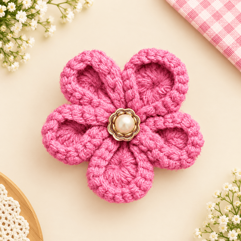 Crochet Flower Hair Band - Image 2