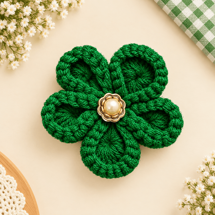 Crochet Flower Hair Band - Image 4